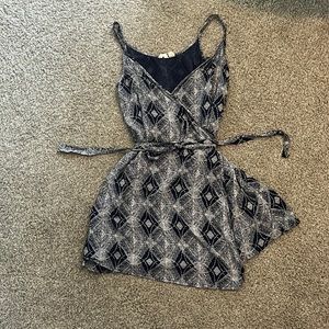 Roxy wrap navy dress